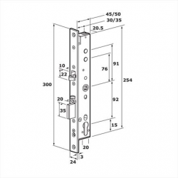 Abloy EL460 Ηλεκτρομηχανική Κλειδαριά Solenoid