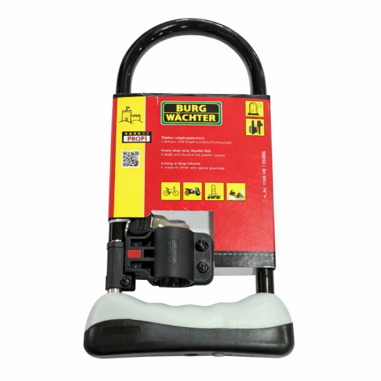 Κλειδαριά πέταλο ποδηλάτου – μηχανής Burg-Wachter 1500HB 170/255 με βάση μεταφοράς
