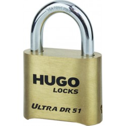 Ενισχυμένο Ορειχάλκινο Λουκέτο με Συνδυασμό Hugo Ultra DR51 & Ειδικό Κλειδί Αλλαγής Κωδικού
