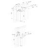 Locinox Lion 9005 Μηχανισμός Επαναφοράς για Μεντεσέδες 90° & 180°
