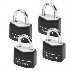 Σετ 4 Λουκετα Masterlock 912020112 με το ίδιο κλειδί και κάλλυμα Προστασίας
