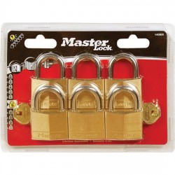 Σετ 6 Λουκέτα 40mm Masterlock 140EURSIX με το Ίδιο Κλειδί