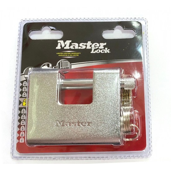 Masterlock Ατσάλινο Λουκέτο Τάκου με Διπλό Κλείδωμα