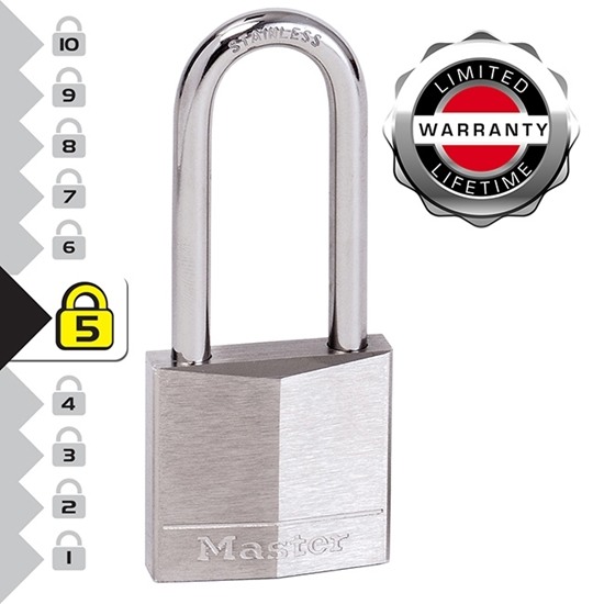 Ανοξείδωτο Μακρύλαιμο Λουκέτο Masterlock 640EURDLH