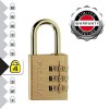 Masterlock 630EURD Μπρούτζινο Λουκέτο Συνδυασμού 3ων Ψηφίων
