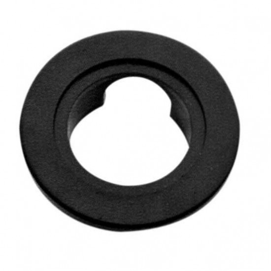 Meroni P1071 Ροζέτα Φαρδιά Πλαστική Μαύρη 70mm