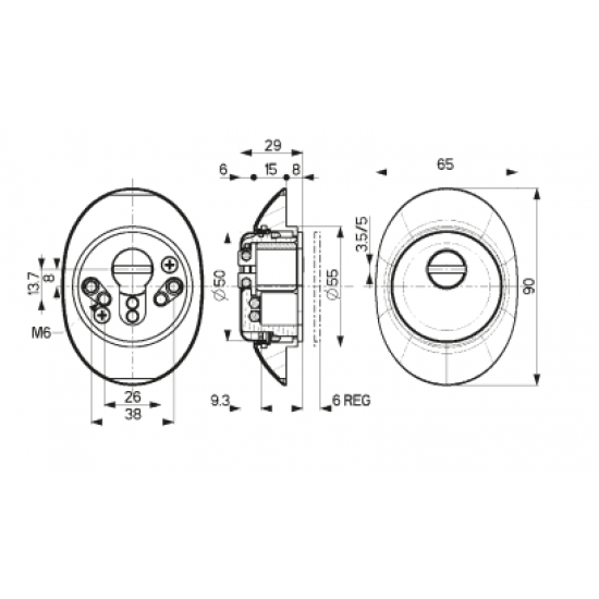 Defender Mottura Monolito DF181 Precision Θωρακισμένης Πόρτας