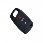 Θήκη Σιλικόνης Κλειδιού Αυτοκινήτου Seat-Skoda-Volkswagen σε Μαύρο