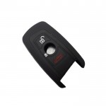 Θήκη Σιλικόνης Κλειδιού Αυτοκινήτου Bmw Smartkey με 3 Κουμπιά - Μαύρη
