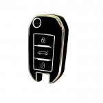 Προστατευτική Θήκη TPU Κλειδιού Αυτοκινήτου τύπου Citroen-Peugeot με 3 κουμπιά