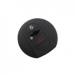 Θήκη Σιλικόνης για το νέο Smartkey Κλειδί Αυτοκινήτου Mini Cooper - Μαύρη