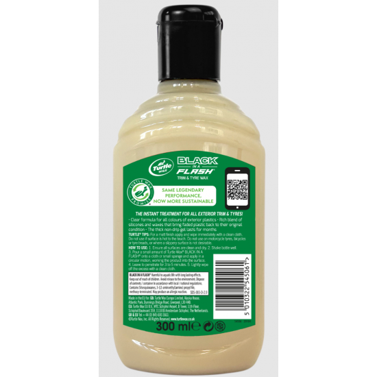 Turtle Wax Black in A Flash Gel 300ml