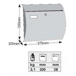 Γραμματοκιβώτιο Εξωτερικού Χώρου Βερόνα 3003 -Inox