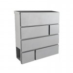 Γραμματοκιβώτιο Εξωτερικού Χώρου F.F. Group με Θήκη Εφημερίδων