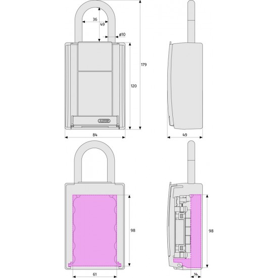 Abus 777 Key Garage Κλειδοθήκη Λουκέτο με Συνδυασμό