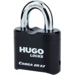 Ατσάλινο Λουκέτο με Συνδυασμό 4ων ψηφίων Hugo Cobra DR62