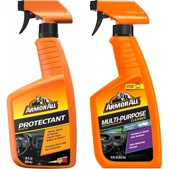 Σετ ArmorAll Γαλάκτωμα Γυαλίσματος – Καθαρισμού Protectant Gloss Finish & Καθαριστικό Γενικής Χρήσης Multi-purpose Cleaner 500ml