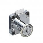 KRS 170244 Κλειδαριά Eπίπλου (D19xL22)mm με Φάλτσα Γλώσσα