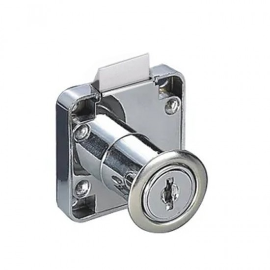 KRS 170244 Κλειδαριά Eπίπλου (D19xL22)mm με Φάλτσα Γλώσσα