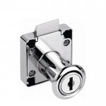 KRS 170245 Κλειδαριά Eπίπλου (D19xL32)mm με Φάλτσα Γλώσσα