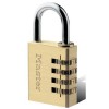 Masterlock 604EURD Μπρούτζινο Λουκέτο Συνδυασμού 4ων Ψηφίων