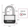 Masterlock Elite 67mm Λουκέτο Βαρέως Τύπου από Ατσάλι Βορίου