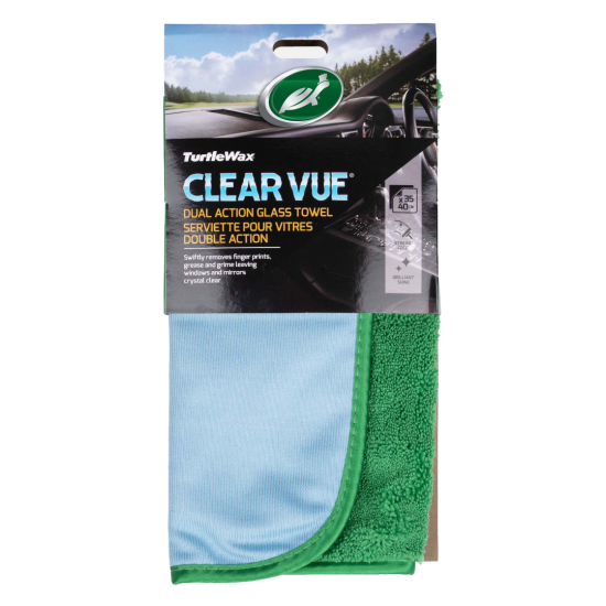 Turtle Wax Clear Vue Dual Action Glass Towel 35cm x 40cm